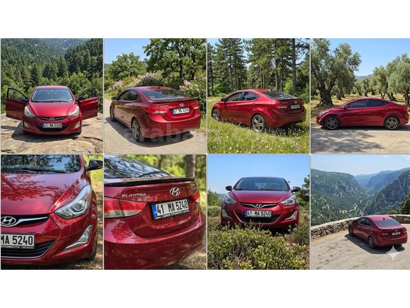 Sahibinden Hyundai Elantra 1.6 D-CVVT Mode 2012 Model  295.000 km Kırmızı