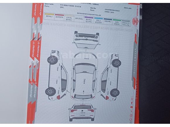 BOYASIZ DEĞİŞENSİZ 2022 CORSA ELEGANCE FULL