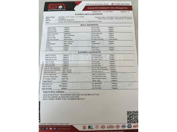 ACİLLL Otomatik düşük km Ford Focus 1.6 Comfort 