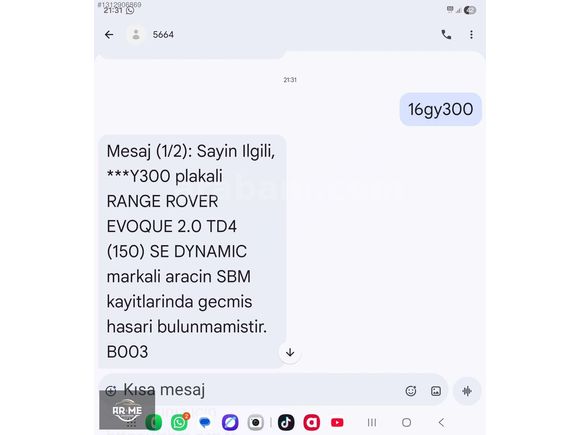 2017 MODEL 178.000 KM 2.0 TD4 SE DYNAMİC Evoque