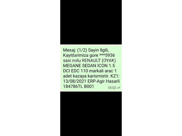 SAHİBİNDEN TEMİZ  AUTOMATİC MEGENA 4 İCON MODEL DİZEL