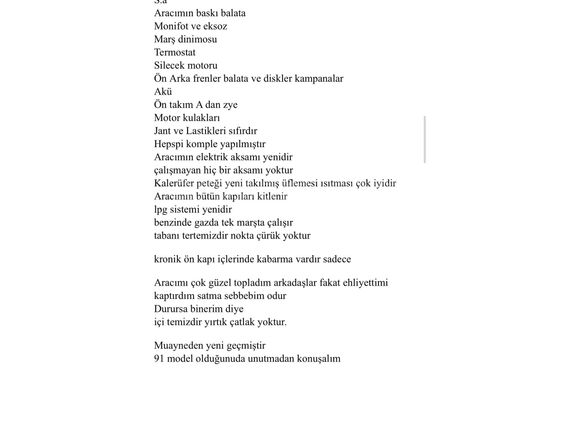 SAHİBİNDEN 2028 MUAYENELI ACİL SATILIK