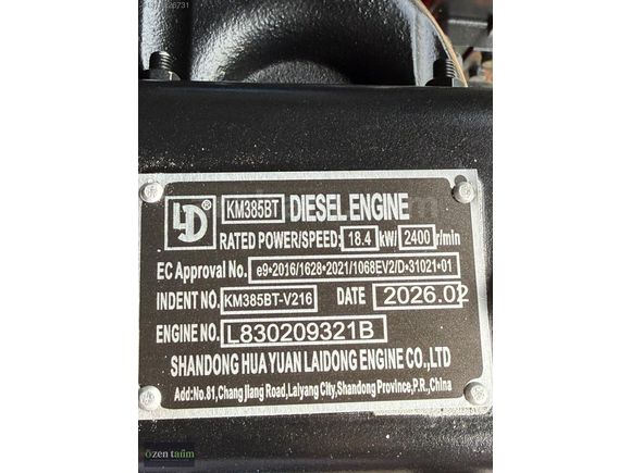 Laidong KM385B 3 SİLİNDİR 986CC 18.4KW