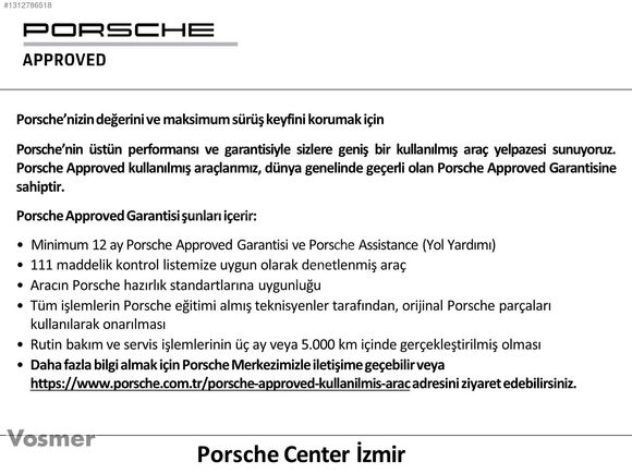 VOSMER 2024 PORSCHE MACAN 4 408 HP ELEKTRİKLİ