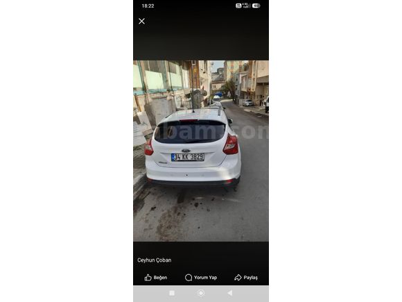 Sahibinden Ford Focus 1.6 TDCi Style 2013 Model İstanbul 102.399 km Beyaz