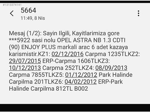 2011 ASTRA 1.3 ENJOY PLUS 111.YIL ÖZEL SERİ EMSALSİZ DİRİLİKTE
