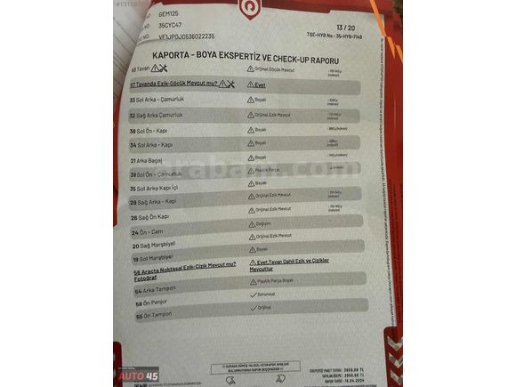 AUTO 45 // TEMİZ // BAKIMLI // KASA DÜZGÜN
