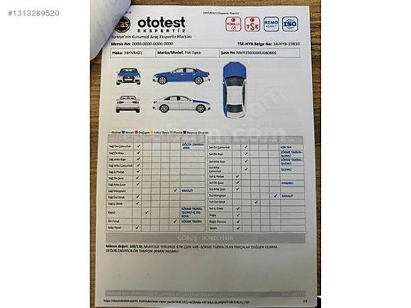 SERVİS BAKIMLIEGEA CROSS 1.6 MULTIJET