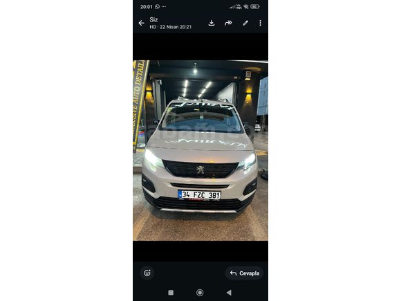 Sahibinden Peugeot Rifter 1.5 BlueHDI GT 2022 Model