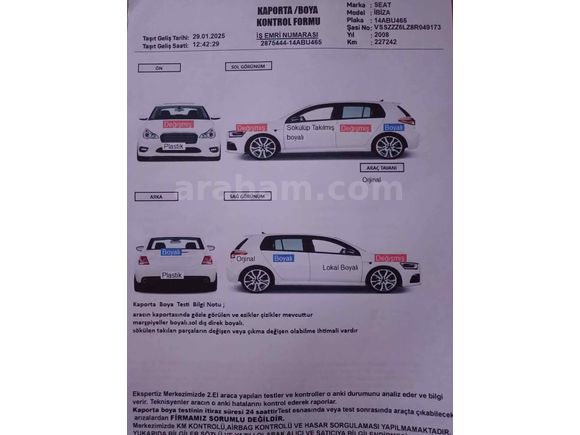 Sahibinden Seat Ibiza 1.4 Elegance 2008 Model 