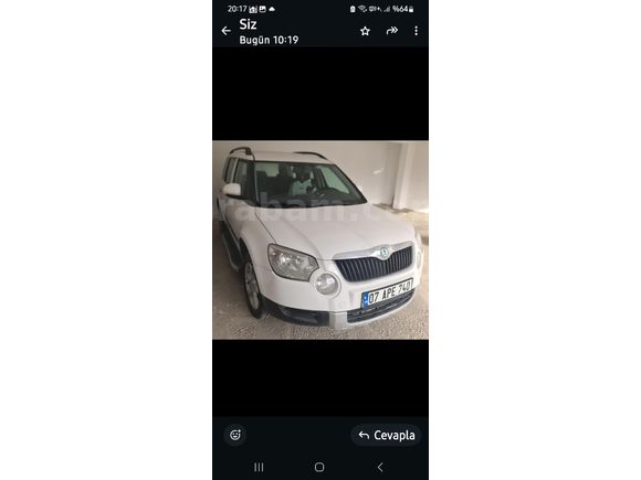 Sahibinden Skoda Yeti 1.6 TDI Active Greenline 2012 Model Ankara