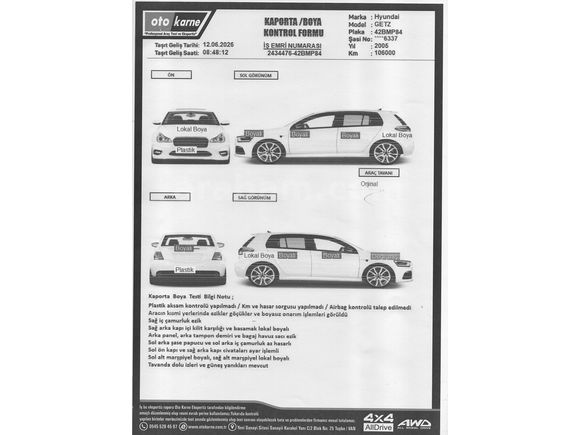 Sahibinden Hyundai Getz 1.3 GLS 2005 Model 105.000 km