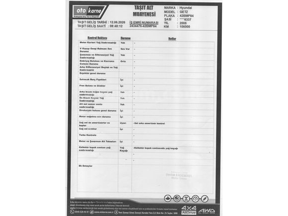 Sahibinden Hyundai Getz 1.3 GLS 2005 Model 105.000 km