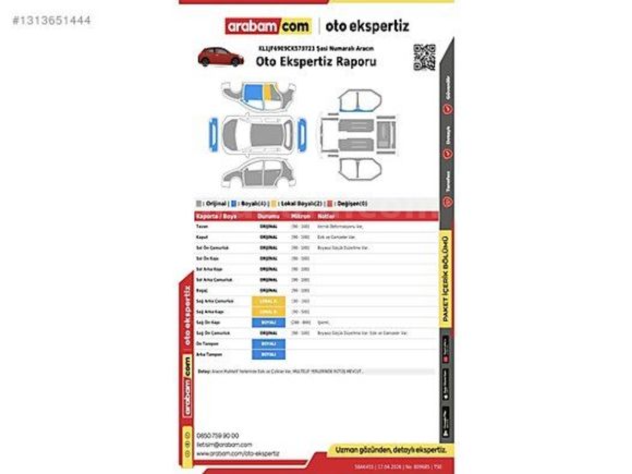 124 hp TEK PARÇA BOYA 170 BİNDE CRUZE