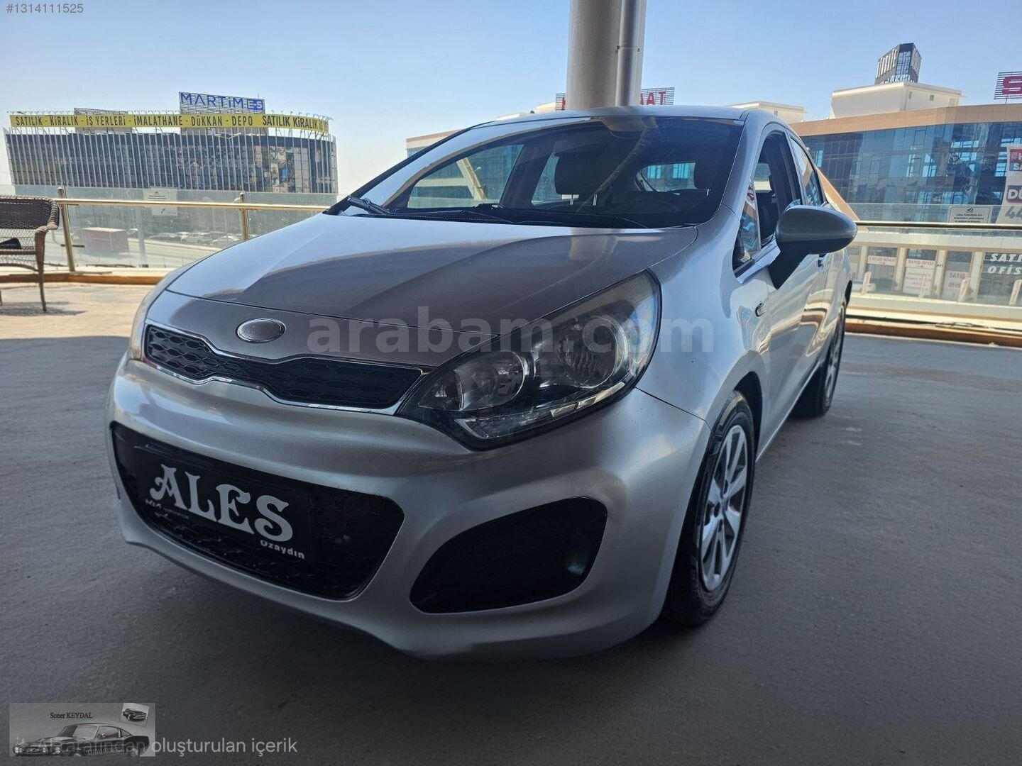 Galeriden Kia Rio 1.25 CVVT Natty 2013 Model İstanbul 215.000 km Gri 2
