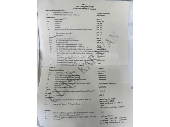 Sahibinden 2024 model 2 Ay Kullanılmış Karavan