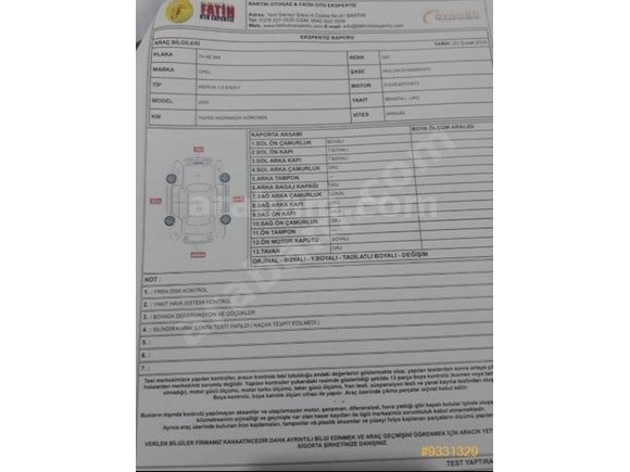 Sahibinden Opel Meriva 1.6 Enjoy 2005 Model Bitlis 231.000 km Gri