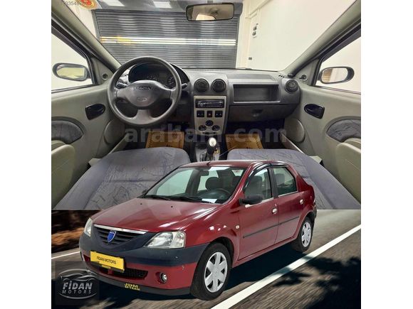 163 BİNDE LPG'Lİ DACIA LOGAN TAVAN BOYASIZ ORJİNAL MASRAFSIZ