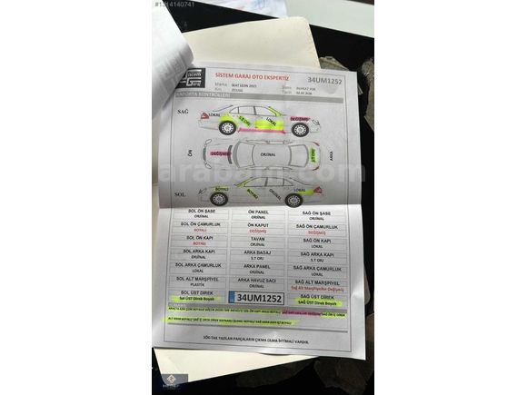HEDEF AUTODAN DİZEL OTOMATİK CAM TAVAN LED PAKET