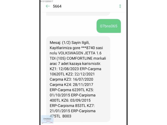Jetta 1.6 TDİ COMFORTLİNE DSG