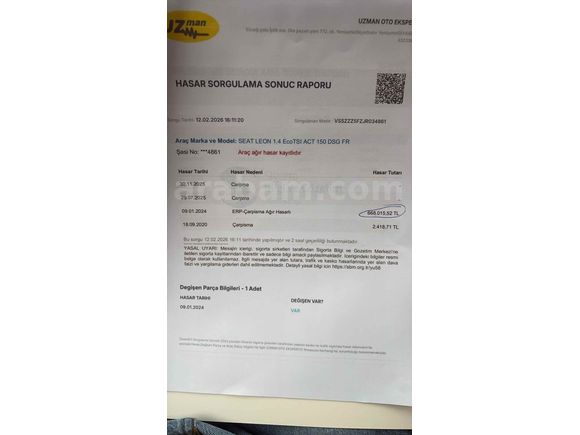 Sahibinden Seat Leon 1.4 EcoTSI FR 2017 Model 