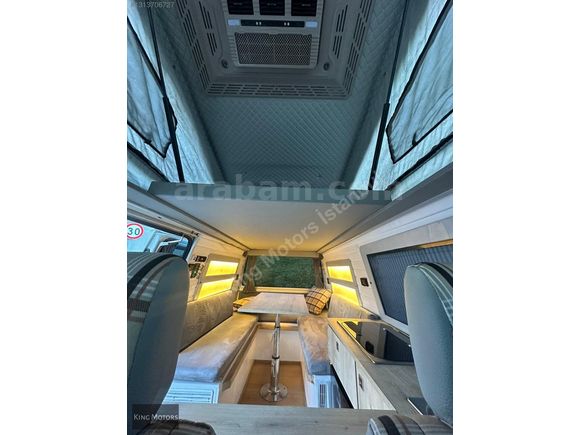 ~KİNG MOTORS~1998 VW T4 KARAVAN POP-UP TAVAN KLİMA GÜNEŞ PANELİ
