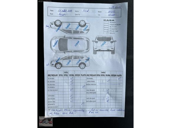 2022 MODEL FORD TRANSİT COURİER KLİMALI 85.000 KM DE