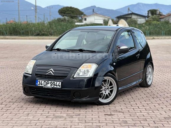 TERTEMİZ BAKIMLI CITROEN C2 SX 1.4 HDI SİYAH KLİMA AIRBAG