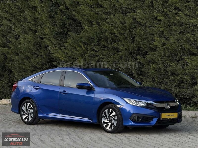 Galeriden Honda Civic 1.6i VTEC Eco Elegance 2018 Model Bolu 178.000 km Lacivert