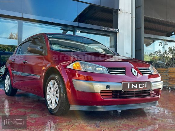 2004 MODEL-MEGANE 2-1.6 16V 115HP-HASAR KAYITSIZ-YENİ VİZE'Lİ