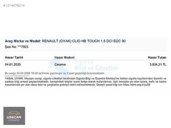 2017 ÇIKIŞLI 1.5 DİZEL OTOMATİK TOUCH 109 BİN KM