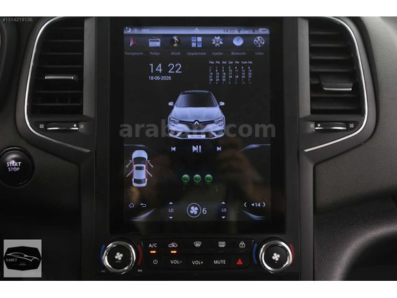 SABET AUTO RENAULT MEGANE TOUCH TESLA EKRAN