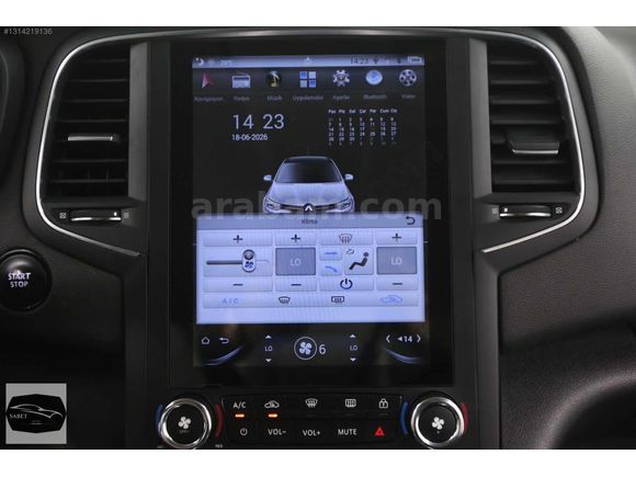 SABET AUTO RENAULT MEGANE TOUCH TESLA EKRAN