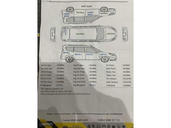 2016 NEMO 1.3 HDİ SX PLUS VİZYON DEĞİŞENSİZ EN DOLUSU DEĞİŞENSİZ