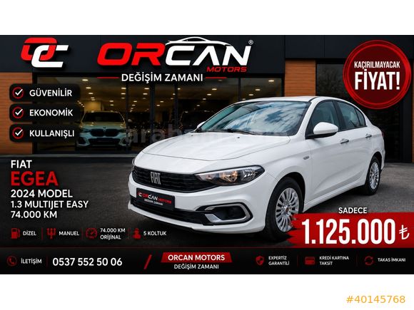 ORCAN MOTORS dan 2024 Egea 1.3 MultiJet II Easy