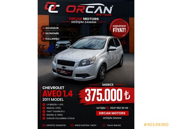 ORCAN MOTORS dan Aveo 1.4 16V SE 2AB ABS