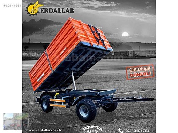 ERDALLAR Römork Bayisinden 4-5-6Ton 4 Teker Çift ilave Römorklar