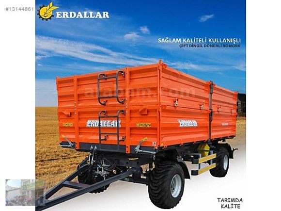 ERDALLAR Römork Bayisinden 4-5-6Ton 4 Teker Çift ilave Römorklar