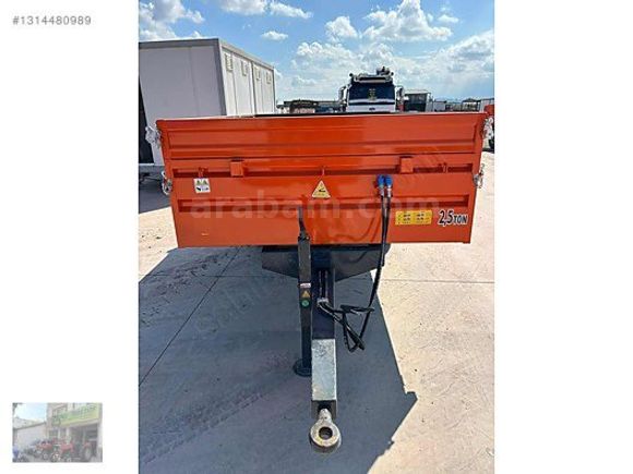 ERDALLAR Römork Bayisinden 2,5 Ton Damperli Römorklar