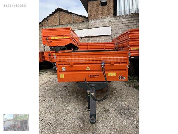 ERDALLAR Römork Bayisinden 2,5 Ton Damperli Römorklar