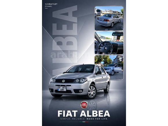 Sahibinden Fiat Albea Sole 1.3 Multijet Dynamic 2009 Model Denizli 218.000 km Gri (metalik)