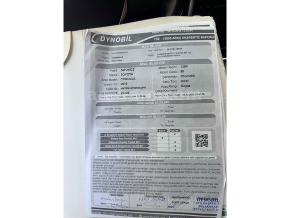 Sahibinden Toyota Corolla 1.4 D-4D Touch 2016 Model 