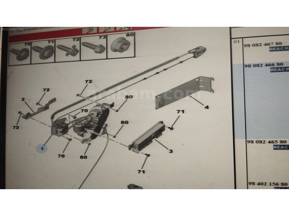 PSA EXPERT JUMPY SCUDO VIVAR SÜRGÜLÜ KAPI BEYIN MODÜL 9837810280