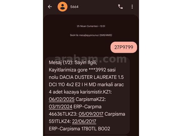 Tek sahibinden  satılık temiz 176.000 km