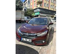 Sahibinden Honda Civic 1.6i VTEC Executive 2017 Model  141.000 km Bordo
