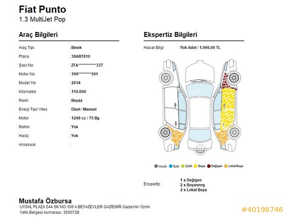 240 BİN PEŞİNAT İLE Punto 1.3 MultiJet Pop