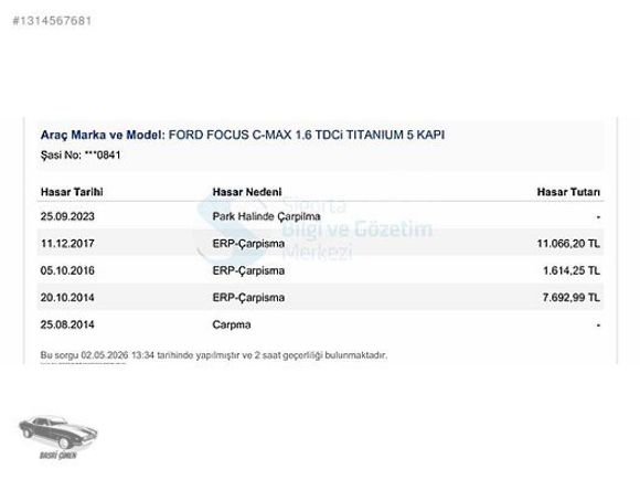 2010 C-Max 1.6 Titanium İlk sahibinden ( 237.000 km )