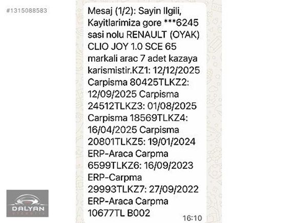 DALYAN'DAN 2022 CLİO 1.0 SCE JOY
