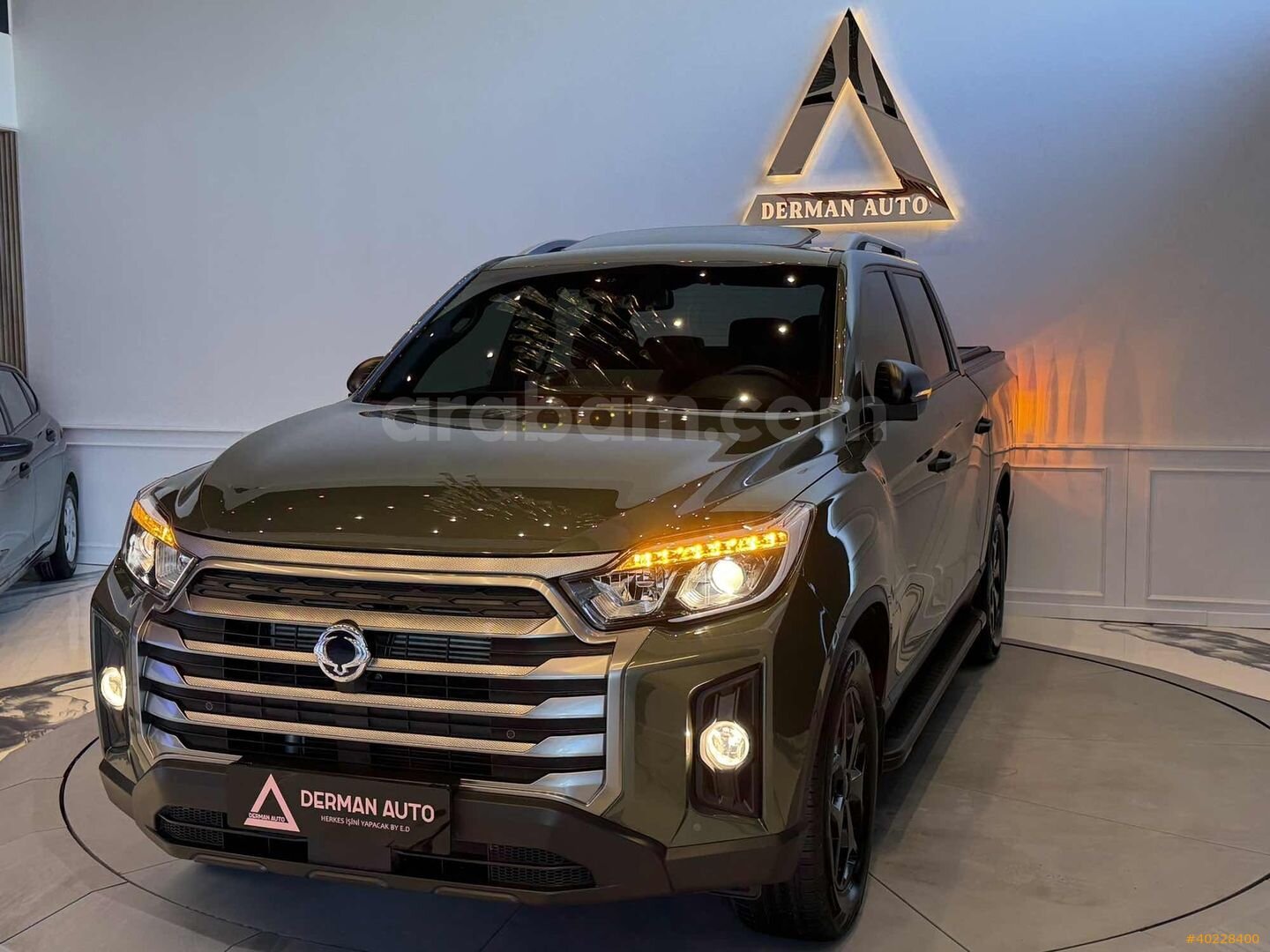 Galeriden KGM SsangYong Musso Grand 2.2 D Platinum Plus 2024 Model İzmir 12.500 km Yeşil 2