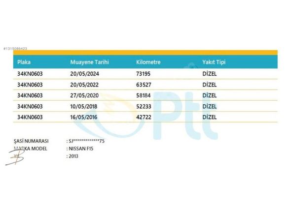 2013 Model Dizel Platinum Full Donanım Nissan Juke 1.5 Dci 110HP